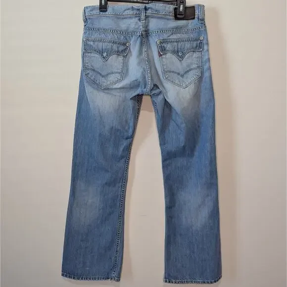 Levi's Vintage 70's Red Label Light Wash Slim Bootcut Denim Jeans Size W36 L32 - Picture 8 of 15